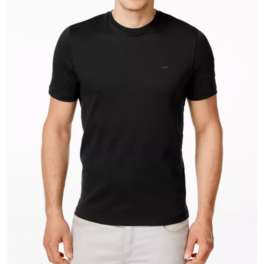 Michael Kors Black Basic Crew Neck Tee - image 1